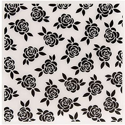 arriettycraft Flowers Roses Background Plastic Embossing Folders for Card Making Scrapbooking or Paper Crafts,15x15cm (5.9 * 5.9inch) arriettycraft Flowers Roses Background Plastic Embossing Folders for Card Making Scrapbooking or Paper Crafts,15x15cm (5.9 * 5.9inch)