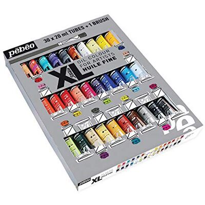 PEBEO 20 ml XL Studio Fine Oil with Bursh, Set of 30, Assorted Tubes PEBEO 20 ml XL Studio Fine Oil with Bursh, Set of 30, Assorted Tubes