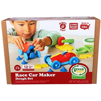 Green Toys Race Car Maker Dough Set Activity Green Toys Race Car Maker Dough Set Activity