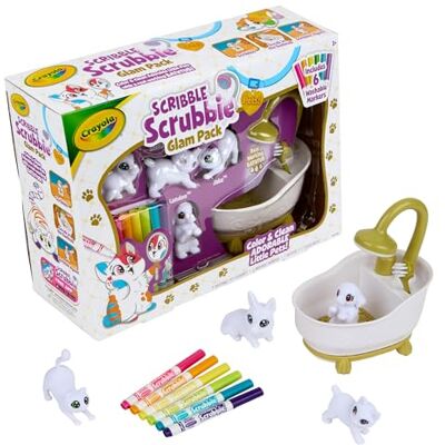 CRAYOLA Scribble Scrubbie Pets Tub Set 2.0, Gift for Kids, Ages 3, 4, 5, 6 CRAYOLA Scribble Scrubbie Pets Tub Set 2.0, Gift for Kids, Ages 3, 4, 5, 6