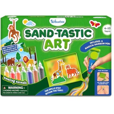 Skillmatics Sand Art Animals, Preschool Craft & Activity Kit for Kids Skillmatics Sand Art Animals, Preschool Craft & Activity Kit for Kids