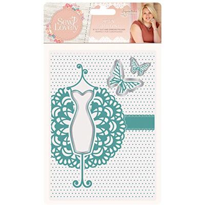 Crafter's Companion Sew Lovely Cut & Emboss Folder Sewn with Love Crafter's Companion Sew Lovely Cut & Emboss Folder Sewn with Love