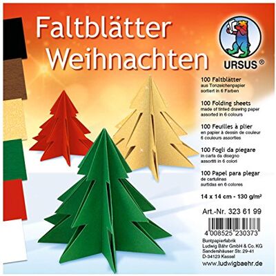 Ursus Folding Paper 100 Sheets Coloured Drawing Paper 130 g/m² Ursus Folding Paper 100 Sheets Coloured Drawing Paper 130 g/m²