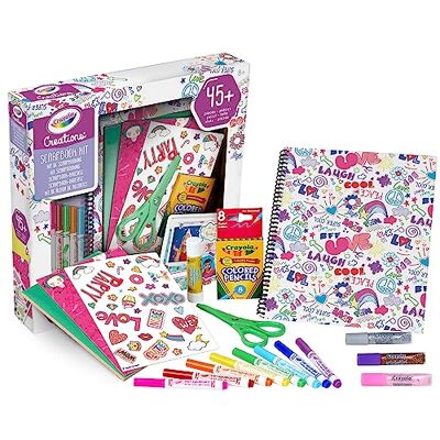 CRAYOLA Creation 04-0944 Create Your Own Scrapbook Album Set, DIY Creative Activity Gift for Girls and Girls from 8 Years CRAYOLA Creation 04-0944 Create Your Own Scrapbook Album Set, DIY Creative Activity Gift for Girls and Girls from 8 Years