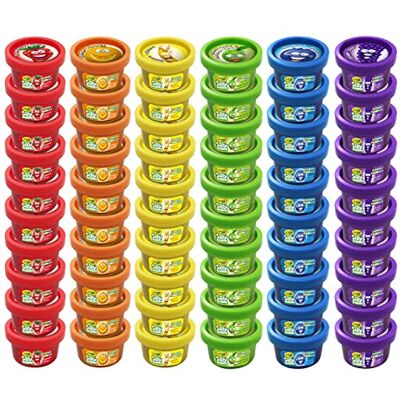 CRAYOLA Dough Silly Scents 60 Pack 60x1oz Scented Play Dough Party Pack 60 Modeling Compound Tubs in 6 Bright Colors & Scents Kids Party Favors Classroom Prizes Summer Activities CRAYOLA Dough Silly Scents 60 Pack 60x1oz Scented Play Dough Party Pack 60 Modeling Compound Tubs in 6 Bright Colors & Scents Kids Party Favors Classroom Prizes Summer Activities
