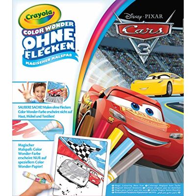 CRAYOLA 12803.4100 Disney Pixar Color Wonder-Cars 3 Colouring Book, Multi-Coloured CRAYOLA 12803.4100 Disney Pixar Color Wonder-Cars 3 Colouring Book, Multi-Coloured