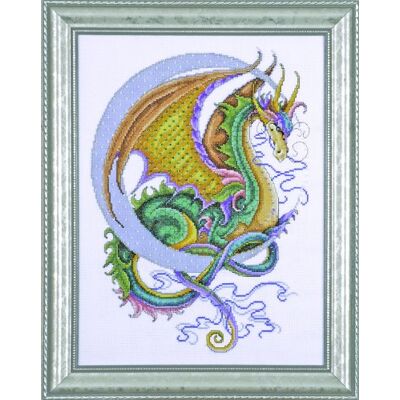 Design Works Celestial Dragon Cross Stitch Kit, Multi-Colour Design Works Celestial Dragon Cross Stitch Kit, Multi-Colour
