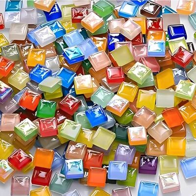 DYHNQE 1000g Crystal Mosaic Tiles, Mosaic Tiles Arts and Crafts 10x10mm Mixed Color Mosaic Kits for Adults Square for DIY Art Craft Projects Creative Home Decoration DYHNQE 1000g Crystal Mosaic Tiles, Mosaic Tiles Arts and Crafts 10x10mm Mixed Color Mosaic Kits for Adults Square for DIY Art Craft Projects Creative Home Decoration