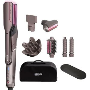 Shark FlexFusion Multi Hot Air Styler, Hair Dryer & Ceramic Straightener with 5 Styling Attachments, No Heat Damage, Scalp Shield, Storage Case, Silicone Mat – Cosmic Blush HD652SQUK Shark FlexFusion Multi Hot Air Styler, Hair Dryer & Ceramic Straightener with 5 Styling Attachments, No Heat Damage, Scalp Shield, Storage Case, Silicone Mat – Cosmic Blush HD652SQUK