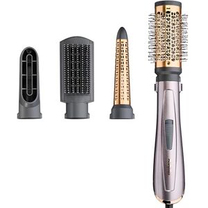 BaByliss Air Styler 1000W All in One Hair Dryer Brush, Volumiser and Curler, Advanced Ionic Frizz-Control System, 4 Attachments, Copper/Grey, 2136U BaByliss Air Styler 1000W All in One Hair Dryer Brush, Volumiser and Curler, Advanced Ionic Frizz-Control System, 4 Attachments, Copper/Grey, 2136U