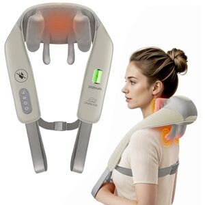 Snailax Shiatsu Neck Massager with Heat, Mother's Day Gifts, Cordless Shoulder Massager for Pain Relief, Gifts for Women Men Snailax Shiatsu Neck Massager with Heat, Mother's Day Gifts, Cordless Shoulder Massager for Pain Relief, Gifts for Women Men