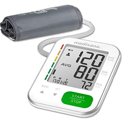 Medisana BU 565 Upper Arm Blood Pressure Monitor – Automatic Digital BP Machine with Inflation Technology, Irregular Heartbeat Detection, 2-User Memory, Large Backlit Display Medisana BU 565 Upper Arm Blood Pressure Monitor – Automatic Digital BP Machine with Inflation Technology, Irregular Heartbeat Detection, 2-User Memory, Large Backlit Display