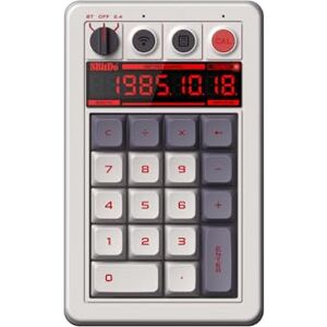 8Bitdo Retro 18 Mechanical Numpad, Supports Calculator Mode, Bluetooth/2.4G/Wired Numpad for Windows and Android N Edition 8Bitdo Retro 18 Mechanical Numpad, Supports Calculator Mode, Bluetooth/2.4G/Wired Numpad for Windows and Android N Edition