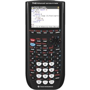 Texas Instruments TI-82 Advanced Phyton Edition Graphical Calculator (Colour Display) Black Texas Instruments TI-82 Advanced Phyton Edition Graphical Calculator (Colour Display) Black
