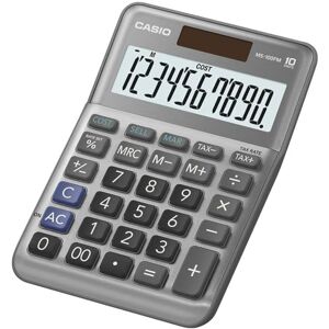 Casio MS-100FM Desk Calculator 10-Digit, Metal Front, Tax, Cost/Sell/Margin Casio MS-100FM Desk Calculator 10-Digit, Metal Front, Tax, Cost/Sell/Margin