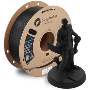 Polymaker HT-PLA Filament 1.75mm Black, High Temp PLA for 3D Printing, Heat Stable Up to 130°C, Easy to Print, Works with Most FDM Printers, 1kg Spool Polymaker HT-PLA Filament 1.75mm Black, High Temp PLA for 3D Printing, Heat Stable Up to 130°C, Easy to Print, Works with Most FDM Printers, 1kg Spool