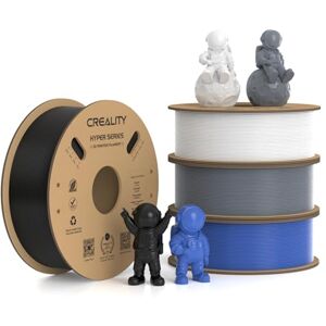 Creality Hyper PLA Filament 1.75mm, 30-600mm/s High Speed 3D Printer Filament, Dimensional Accuracy +/-0.02mm, Fit Most FDM 3D Printers, 4 Pack 1kg Spool(2.2lbs), Black & White & Grey & Blue Creality Hyper PLA Filament 1.75mm, 30-600mm/s High Speed 3D Printer Filament, Dimensional Accuracy +/-0.02mm, Fit Most FDM 3D Printers, 4 Pack 1kg Spool(2.2lbs), Black & White & Grey & Blue