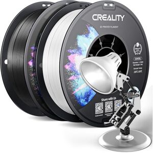 Creality PETG Filament 1.75mm 3D Printer Filament, 2kg (4.4lb) Neatly Wound Spool, Dimensional Accuracy ±0.03mm, 2024 Latest Batch, Fit for Most FDM 3D Printers, Black+White Creality PETG Filament 1.75mm 3D Printer Filament, 2kg (4.4lb) Neatly Wound Spool, Dimensional Accuracy ±0.03mm, 2024 Latest Batch, Fit for Most FDM 3D Printers, Black+White