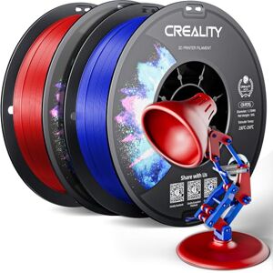 Creality PETG Filament 1.75mm 3D Printer Filament, 2kg (4.4lb) Neatly Wound Spool, Dimensional Accuracy ±0.03mm, 2024 Latest Batch, Fit for Most FDM 3D Printers, Red+Blue Creality PETG Filament 1.75mm 3D Printer Filament, 2kg (4.4lb) Neatly Wound Spool, Dimensional Accuracy ±0.03mm, 2024 Latest Batch, Fit for Most FDM 3D Printers, Red+Blue