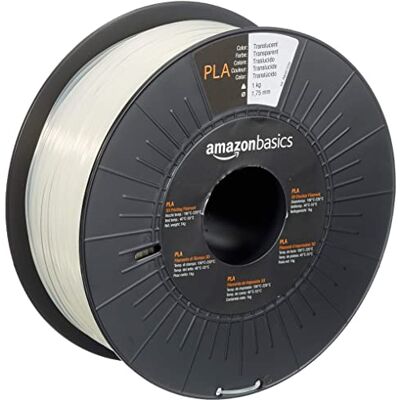 AmazonBasics 3D Printer Filament - Translucent - 1kg AmazonBasics 3D Printer Filament - Translucent - 1kg