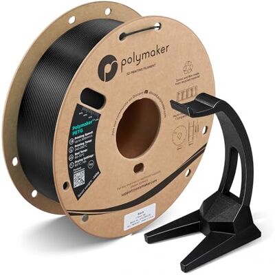 Polymaker PETG Black 3D Printer Filament 1.75mm 1KG, High Flow & High Strength, Fast Printing up to 300mm/s, Excellent Layer Adhesion, Warp Free, Ideal for Prototypes & Functional Parts Polymaker PETG Black 3D Printer Filament 1.75mm 1KG, High Flow & High Strength, Fast Printing up to 300mm/s, Excellent Layer Adhesion, Warp Free, Ideal for Prototypes & Functional Parts