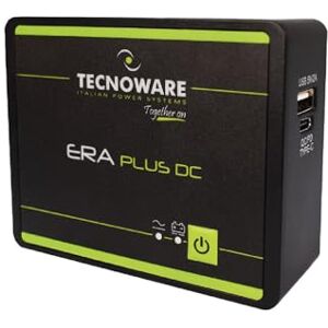 Tecnoware Power Systems Tecnoware Mini UPS ERA PLUS DC 5V/9V/12V/15V/20V, Power 25W, Blackout and Voltage Surge Protection for Cameras, WIFI, Modem, VOIP, USB-C and USB-A Outputs, Max Autonomy 240 Min, Ready to Use Tecnoware Power Systems Tecnoware Mini UPS ERA PLUS DC 5V/9V/12V/15V/20V, Power 25W, Blackout and Voltage Surge Protection for Cameras, WIFI, Modem, VOIP, USB-C and USB-A Outputs, Max Autonomy 240 Min, Ready to Use
