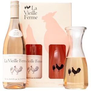 BEAMS INTERNATIONAL La Vieille Ferme Rose Wine Gift Set – Chicken Wine, Official Licensed Luxury Rosé Wine Bottle 750 ml & Carafe, Elegant Wine Gifts for Women, Birthday Premium Alcohol Set, Ladies, Mum, Christmas BEAMS INTERNATIONAL La Vieille Ferme Rose Wine Gift Set – Chicken Wine, Official Licensed Luxury Rosé Wine Bottle 750 ml & Carafe, Elegant Wine Gifts for Women, Birthday Premium Alcohol Set, Ladies, Mum, Christmas