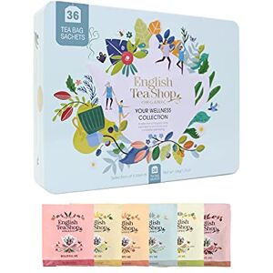 English Tea Shop Organic Your Wellness Collection Gift Tin 36 Tea Bag Sachets 6 Different Flavours English Tea Shop Organic Your Wellness Collection Gift Tin 36 Tea Bag Sachets 6 Different Flavours