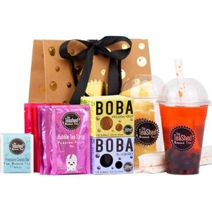 The *TeaShed Bubble Tea Kit Syrup Gift Set with 6 Servings Syrup + Tea + Boba Set The TeaShed The *TeaShed Bubble Tea Kit Syrup Gift Set with 6 Servings Syrup + Tea + Boba Set The TeaShed