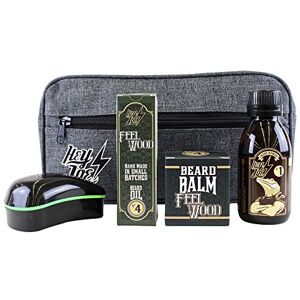 Hey Joe! Bearded Survival Kit Deluxe NÂș 4 Feel Wood - Beard Care Set for Men Hey Joe! Bearded Survival Kit Deluxe NÂș 4 Feel Wood - Beard Care Set for Men