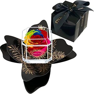 Eternal Petals A 100% Real Rose That Lasts Years , Handmade in London – Gold Solo + Gift Wrapping (Rainbow) Eternal Petals A 100% Real Rose That Lasts Years , Handmade in London – Gold Solo + Gift Wrapping (Rainbow)