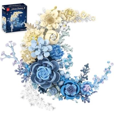 XinLiangDian Moon Flowers Building Set,934 PCS Botanical Collection Building Block Toy,Home Plant Decor,Birthday,Mother's Day,Valentine Day Gift for Adults Women Boys Girls 8 9 10 11 12+(Can be hung on the wall) XinLiangDian Moon Flowers Building Set,934 PCS Botanical Collection Building Block Toy,Home Plant Decor,Birthday,Mother's Day,Valentine Day Gift for Adults Women Boys Girls 8 9 10 11 12+(Can be hung on the wall)