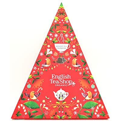 English Tea Shop Organic Advent Calendar Red Triangular 25 Pyramid Tea Bags English Tea Shop Organic Advent Calendar Red Triangular 25 Pyramid Tea Bags