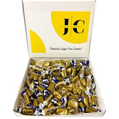 JC TREATS & SWEETS Sugar Free Sweets Diabetic Eclairs And Toffee Hamper Including Werthers Originals And Stockley's The Sugar Free Sweets UK Gift Box JC TREATS & SWEETS Sugar Free Sweets Diabetic Eclairs And Toffee Hamper Including Werthers Originals And Stockley's The Sugar Free Sweets UK Gift Box