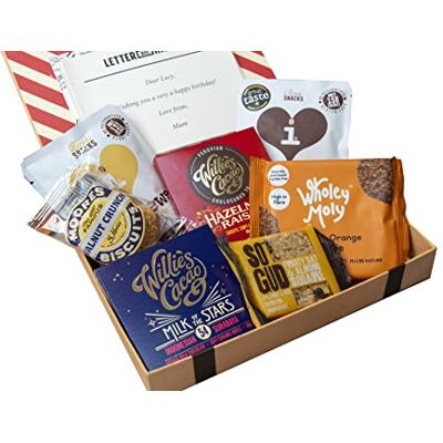 Letter Box Hamper Nuts & Chocolate Letterbox Gift Hamper for Friends & Family who Love Nuts and Chocolate All British Produce Beautifully Hand Wrapped Letter Box Hamper Nuts & Chocolate Letterbox Gift Hamper for Friends & Family who Love Nuts and Chocolate All British Produce Beautifully Hand Wrapped