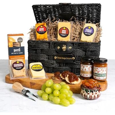 The Cheese Wedge Co. Cheese Hamper Ideal Cheese Gift Set 5 Cheese Wedges + 2 Chutneys & Crackers The Cheese Wedge Co. Cheese Hamper Ideal Cheese Gift Set 5 Cheese Wedges + 2 Chutneys & Crackers