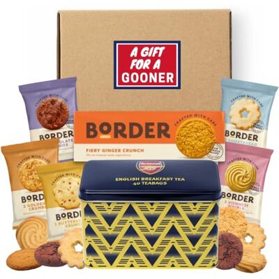 Windmill Gifts Football Fan Gifts For Arsenal Fans Hamper Bundle With Arsenal Gifts Merchandise Highbury Stadium Officially Licensed Tea Tin, Border Biscuits Ginger and x5 Borders Biscuits Mini Packs Windmill Gifts Football Fan Gifts For Arsenal Fans Hamper Bundle With Arsenal Gifts Merchandise Highbury Stadium Officially Licensed Tea Tin, Border Biscuits Ginger and x5 Borders Biscuits Mini Packs