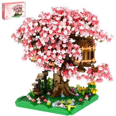 Boyorc Cherry Blossom Tree House Building Blocks Set, 1000+ PCS Artificial Bonsai Tree Kit, Nano Plant Flowers Building Blocks Sets Gift for Adults Boyorc Cherry Blossom Tree House Building Blocks Set, 1000+ PCS Artificial Bonsai Tree Kit, Nano Plant Flowers Building Blocks Sets Gift for Adults
