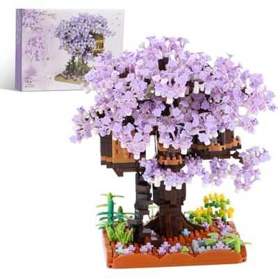 Boyorc Cherry Blossom Tree House Building Blocks Set, 1000+ PCS Artificial Bonsai Tree Kit, Nano Plant Flowers Building Blocks Sets Gift for Adults Boyorc Cherry Blossom Tree House Building Blocks Set, 1000+ PCS Artificial Bonsai Tree Kit, Nano Plant Flowers Building Blocks Sets Gift for Adults