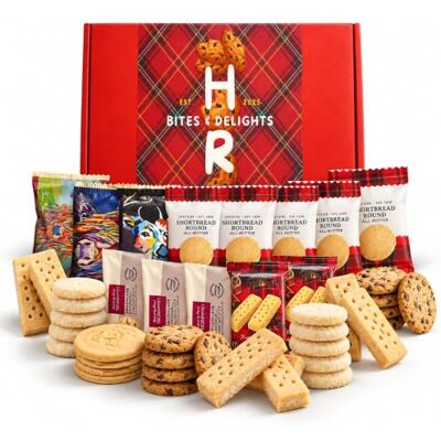 HR BITES & DELIGHTS Shortbread Biscuit Gift Set Gift Hamper with All Butter Shortbread Biscuits British Biscuit Hamper Gift by HR BITES & DELIGHTS Shortbread Biscuit Gift Set Gift Hamper with All Butter Shortbread Biscuits British Biscuit Hamper Gift by