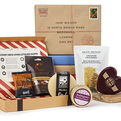 Letter Box Hamper Cheese Lovers Letterbox Gift for Friends & Family who Love Cheese All British Produce Easy delivery Through The Letter Box Letter Box Hamper Cheese Lovers Letterbox Gift for Friends & Family who Love Cheese All British Produce Easy delivery Through The Letter Box