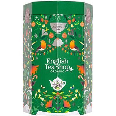 English Tea Shop Organic Advent Calendar Tree 25 Pyramid Tea Bags English Tea Shop Organic Advent Calendar Tree 25 Pyramid Tea Bags