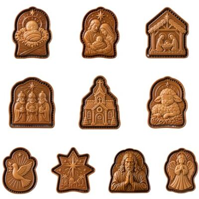 WMFASBAG 3D Religious Hand Pie Faith Christmas Pastry Pocket Pastry Pocket Baking Set for Fondant Dough Holiday Dessert Tables Church Parties WMFASBAG 3D Religious Hand Pie Faith Christmas Pastry Pocket Pastry Pocket Baking Set for Fondant Dough Holiday Dessert Tables Church Parties
