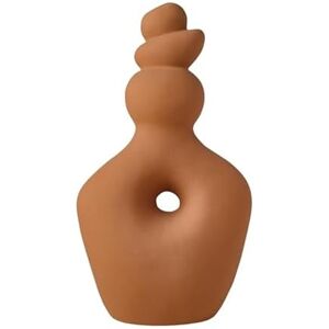 Elements Teracotta Twist Textured Stoneware Ceramic Vase, 7.48x4.41x13.39 Inch Elements Teracotta Twist Textured Stoneware Ceramic Vase, 7.48x4.41x13.39 Inch