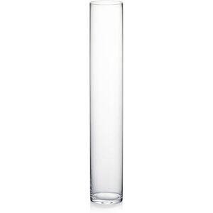 WGVI WGV Cylinder Vase, 4"W x 24"H, Floral Container, Glass Centerpiece for Wedding Party Event, Home Office Decor, Clear, 1 Piece WGVI WGV Cylinder Vase, 4"W x 24"H, Floral Container, Glass Centerpiece for Wedding Party Event, Home Office Decor, Clear, 1 Piece