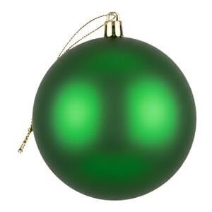 SHATCHI 25cm Large Dark Green Bauble PVC Shatterproof Matt Finish Christmas Balls Ornament Festive Xmas Tree Hanging Decorations, Round Ornament for Holiday Home Decor SHATCHI 25cm Large Dark Green Bauble PVC Shatterproof Matt Finish Christmas Balls Ornament Festive Xmas Tree Hanging Decorations, Round Ornament for Holiday Home Decor