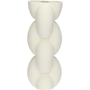 RITUALI DOMESTICI Deco Chain L Ceramic Vase, 15 x 15 cm, Depth 39.5 cm, Trama Collection RITUALI DOMESTICI Deco Chain L Ceramic Vase, 15 x 15 cm, Depth 39.5 cm, Trama Collection