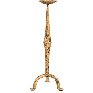 Biscottini Antique Wrought Iron Candelabra 19 x 19 x 47 cm Floor Candelabra Finish Shabby Candlestick Vintage Home Decor Accessories Biscottini Antique Wrought Iron Candelabra 19 x 19 x 47 cm Floor Candelabra Finish Shabby Candlestick Vintage Home Decor Accessories