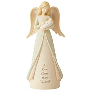 Enesco Foundations New Mom Angel Holding Baby Figurine, 7.5 Inch, Multicolor Enesco Foundations New Mom Angel Holding Baby Figurine, 7.5 Inch, Multicolor