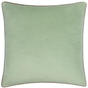 furn. Meridian Cushion Cover – Luxury Contrast Piped Velvet Decorative Case (Eucalyptus/Navy 55x55cm) furn. Meridian Cushion Cover – Luxury Contrast Piped Velvet Decorative Case (Eucalyptus/Navy 55x55cm)